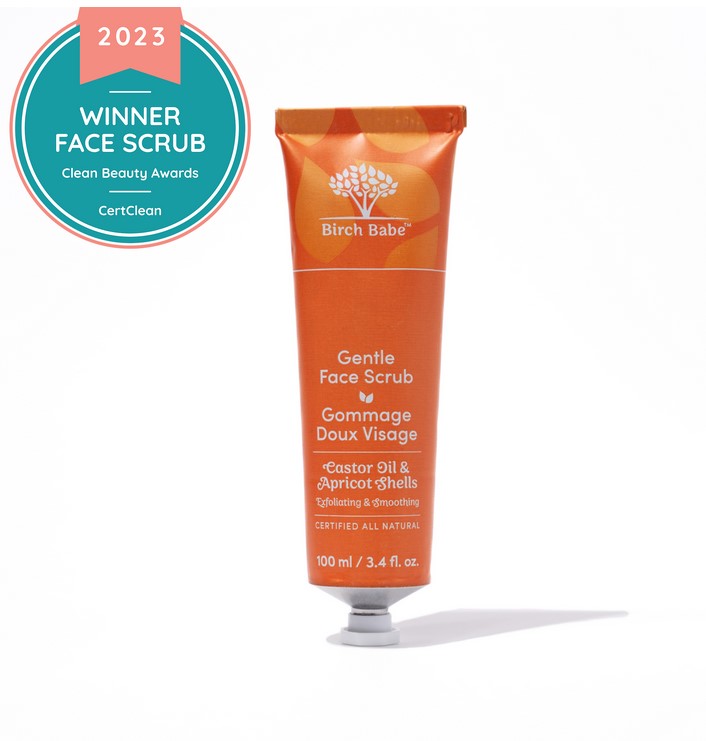 Natural face scrub made in Canada by Birch Babe and winner in the 2023 Cert Clean Face Scrub Category