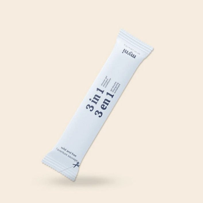 Wild and Free 3 in 1 Shampoo Conditioner and Shower Gel Powder Made in Canada is a perfect balance between floral notes and a touch of citrus making it a refreshing and spicy scent for showering.