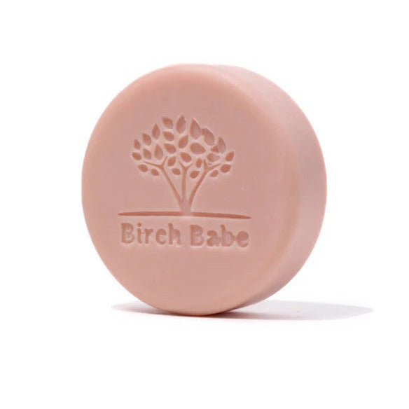 Plant-based round 'Chantilly' essential oil Shave Bar made in Canada by Birch Babe