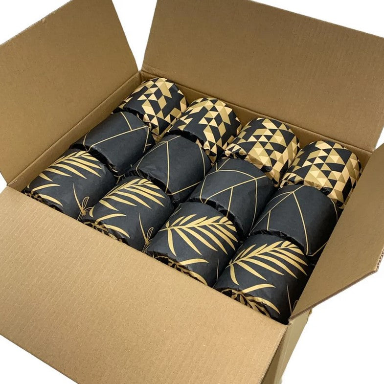 Roll Up Bamboo Toilet Paper - Black and Gold