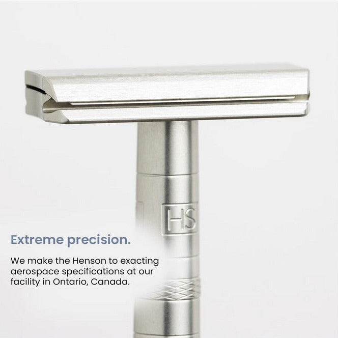 Henson AL13 razor precision-milled to aerospace standards in Ontario, Canada