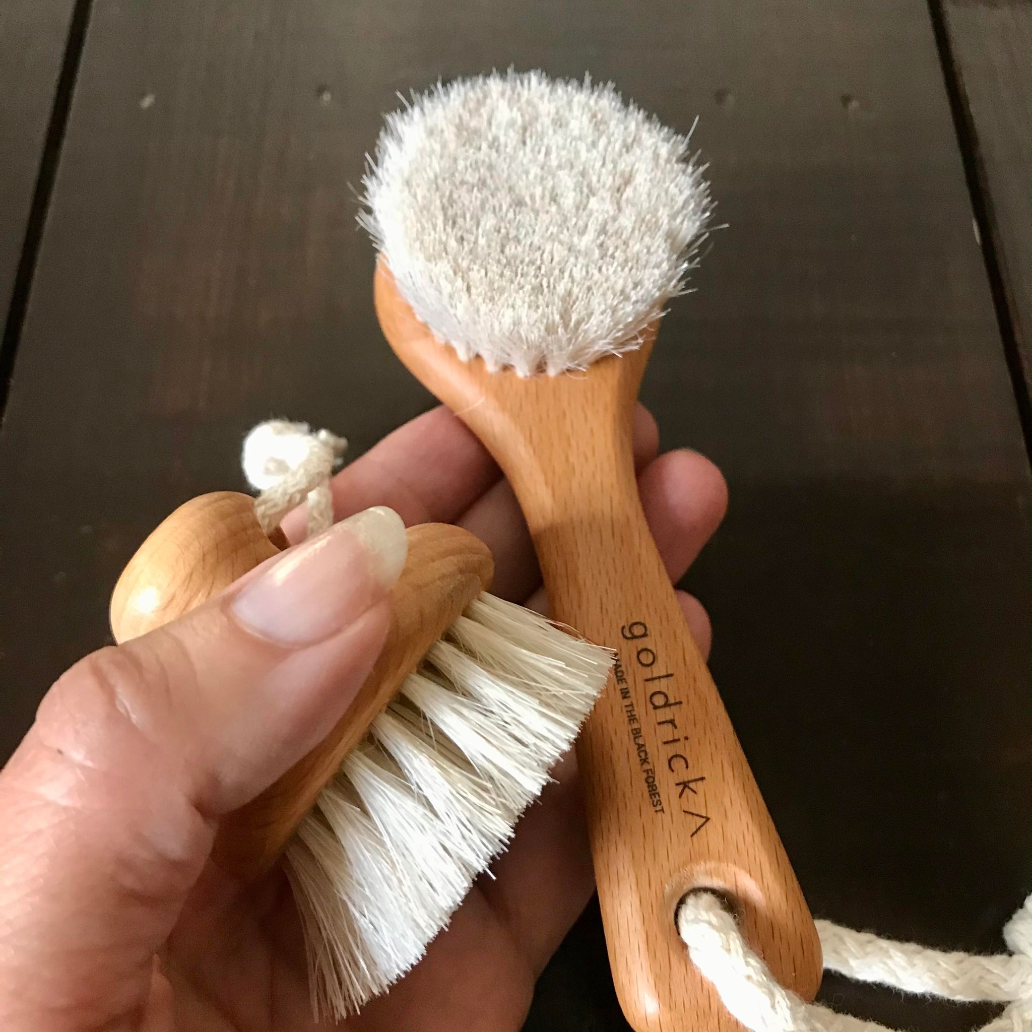 Natural bristle shop face brush