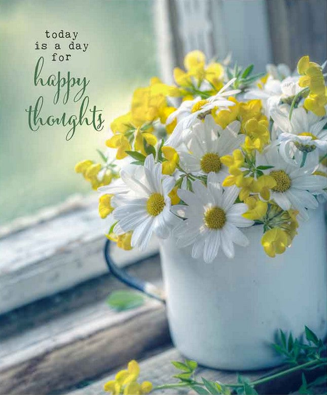 Compostable eco sponge cloth made of cellulose and cotton featuring a bright and cheery heritage scene with flowers and inspiring quote replaces paper towel by absorbing 20x its weight in liquid. Size 20 x 17 cm