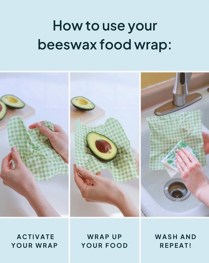 Green Beeswax Wrap Set