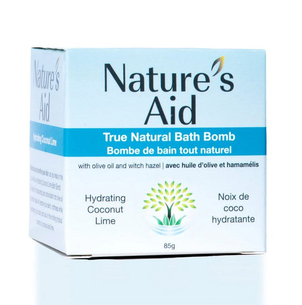 Quench your skin's thirst with this Hydrating Coconut and Lime Natural Bath Bomb from Nature's Aid. The nourishing properties of coconut oil and the refreshing zest of lime will hydrate and invigorate your skin. Feel rejuvenated and ready to take on the day after this luxurious soak.