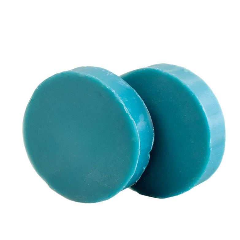 Leaf Shave Soap Bar Set of 2 in Spruce Scent – Forest green moisturizing shave bars for a smooth, plastic-free shaving experience
