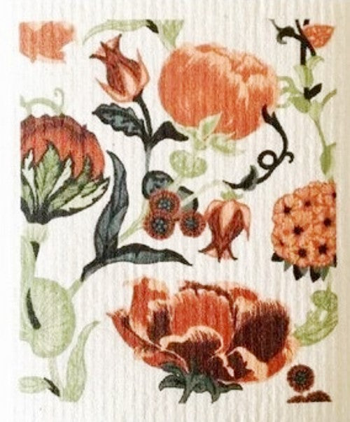 Compostable eco sponge cloth made of cellulose and featuring a delightful and colourful artist's rendering that will brighten your day, replaces paper towel by absorbing 20x its weight in liquid. Size 20 x 17 cm