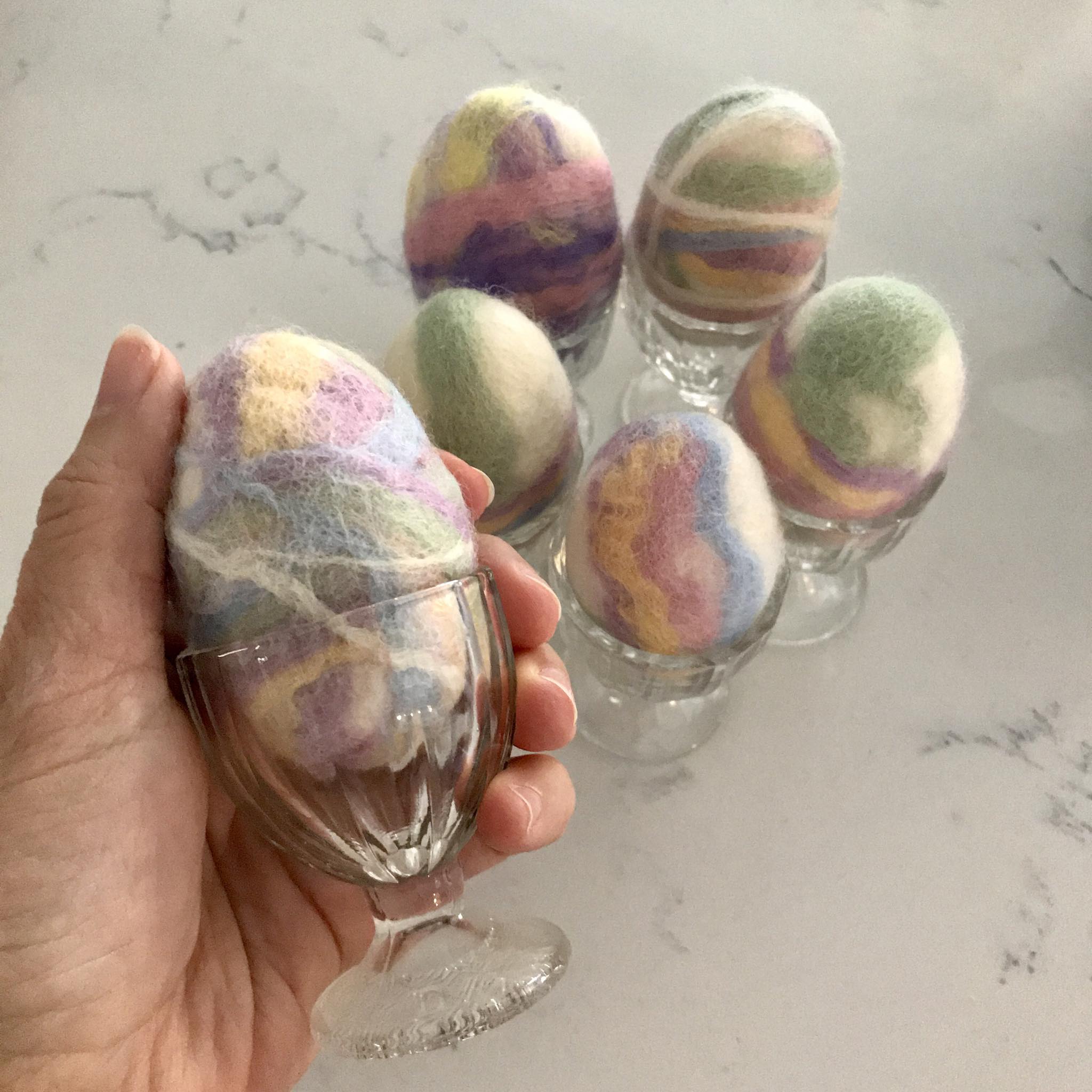 Easter Egg Felted Soap