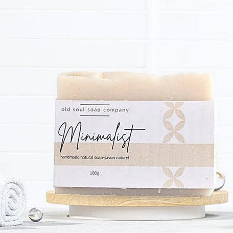 This minimalist artisan soap made in Canada by the Old Soul Soap Company is a good old fashioned soap for anyone with sensitive skin or a sensitivity to scents. 