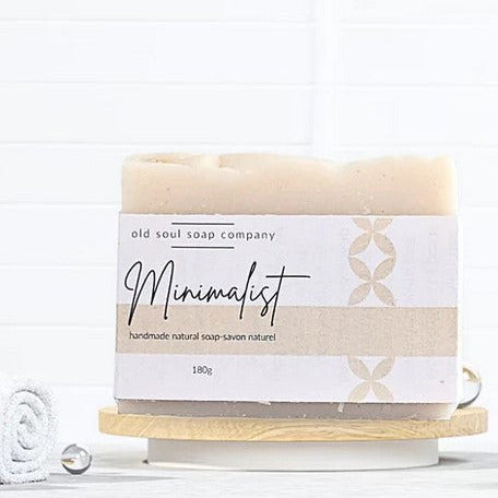 This minimalist artisan soap made in Canada by the Old Soul Soap Company is a good old fashioned soap for anyone with sensitive skin or a sensitivity to scents.