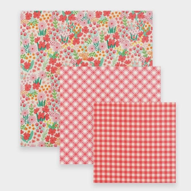 Pink Beeswax Wrap Set