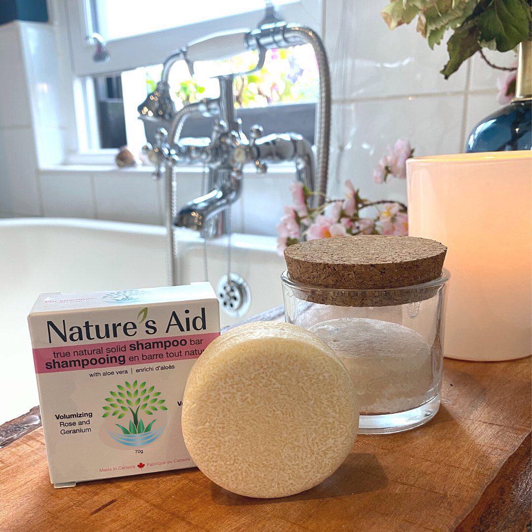 Nature's Aid Shampoo Bar - Volumizing Rose Geranium