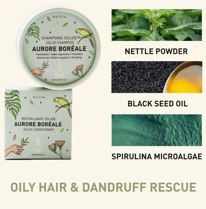 This Canadian made conditioner bar from Tanit Botanics is made with plant extracts, natural clays, organic oils and micro-algae extracts.  Matching shampoo bar sold separately.