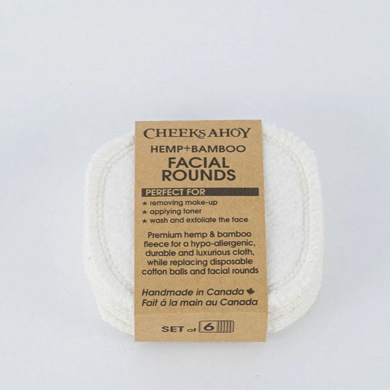 Hemp Bamboo Facial Rounds