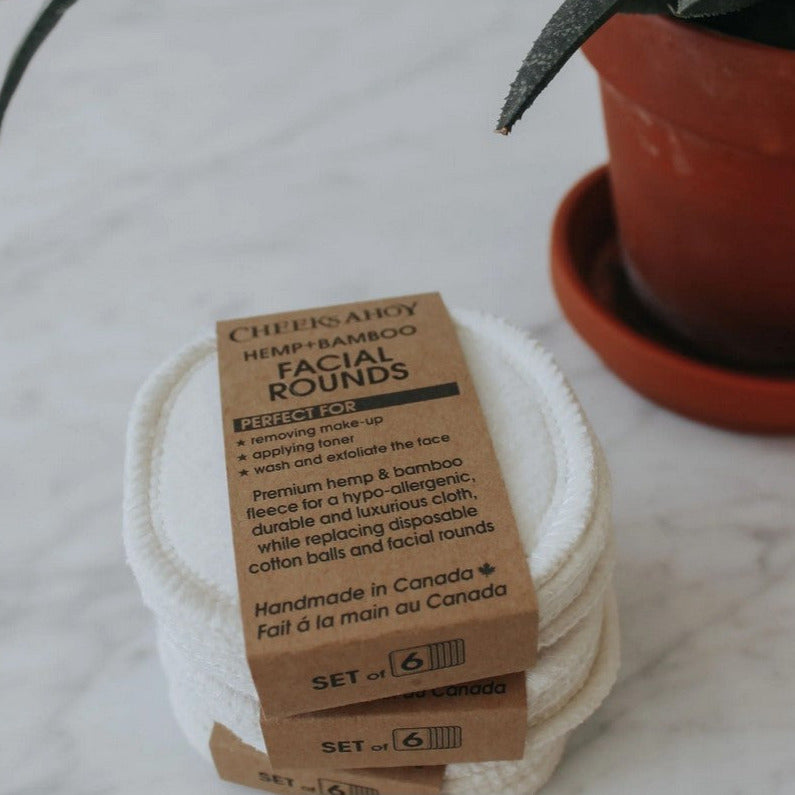 Hemp Bamboo Facial Rounds