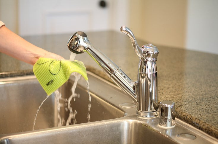 Always wet cloth before use. It will become soft and very absorbent.