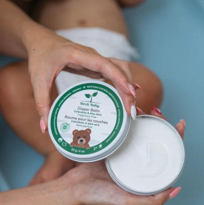 This Canadian made Diaper Balm by Birch Baby has been specially formulated with nourishing ingredients to protect, heal and soften your baby’s skin.