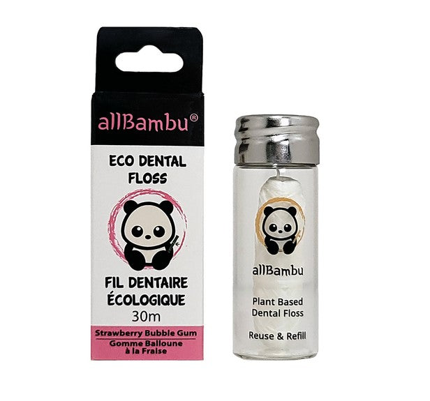 Made from plant-based PLA derived from organic corn starch, this floss is not only effective but also environmentally conscious. It is PTFE and BPA free, ensuring a safe and wholesome dental care experience. The floss is lightly waxed with candelilla for added strength, making it durable and efficient in removing food particles and plaque, ultimately contributing to cavity prevention.