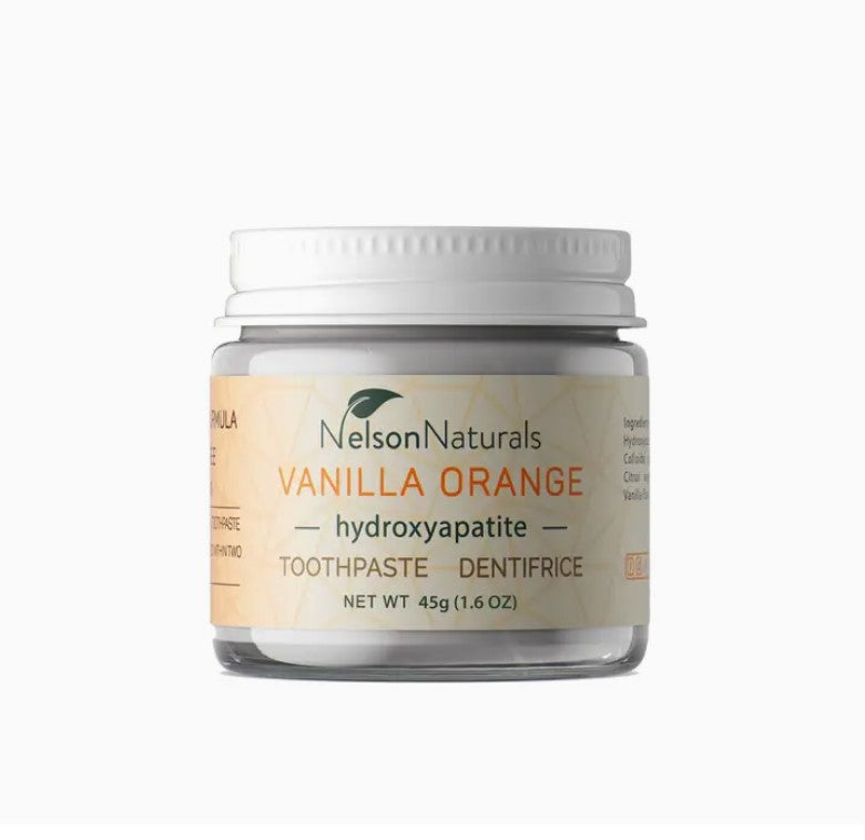 Nelson Naturals Vanilla Orange Toothpaste in a Jar