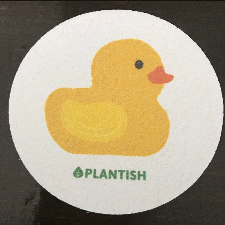 Introducing the Yellow Duck Pop-Up Sponge by Plantish, inspired by one of nature's most adorable creatures! This eco-friendly and reusable kitchen sponge is the perfect zero waste swap for your kitchen or bath. Made of 100% vegetable cellulose (wood pulp), this sponge provides the same feel and functionality as a traditional sponge but without the environmental impact.