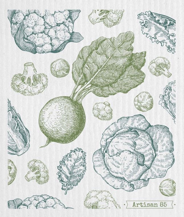 assorted vegetables artisan 85 swedish cloth