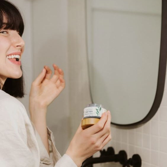 TANITABS Activated Charcoal Mint Toothpaste Tablets