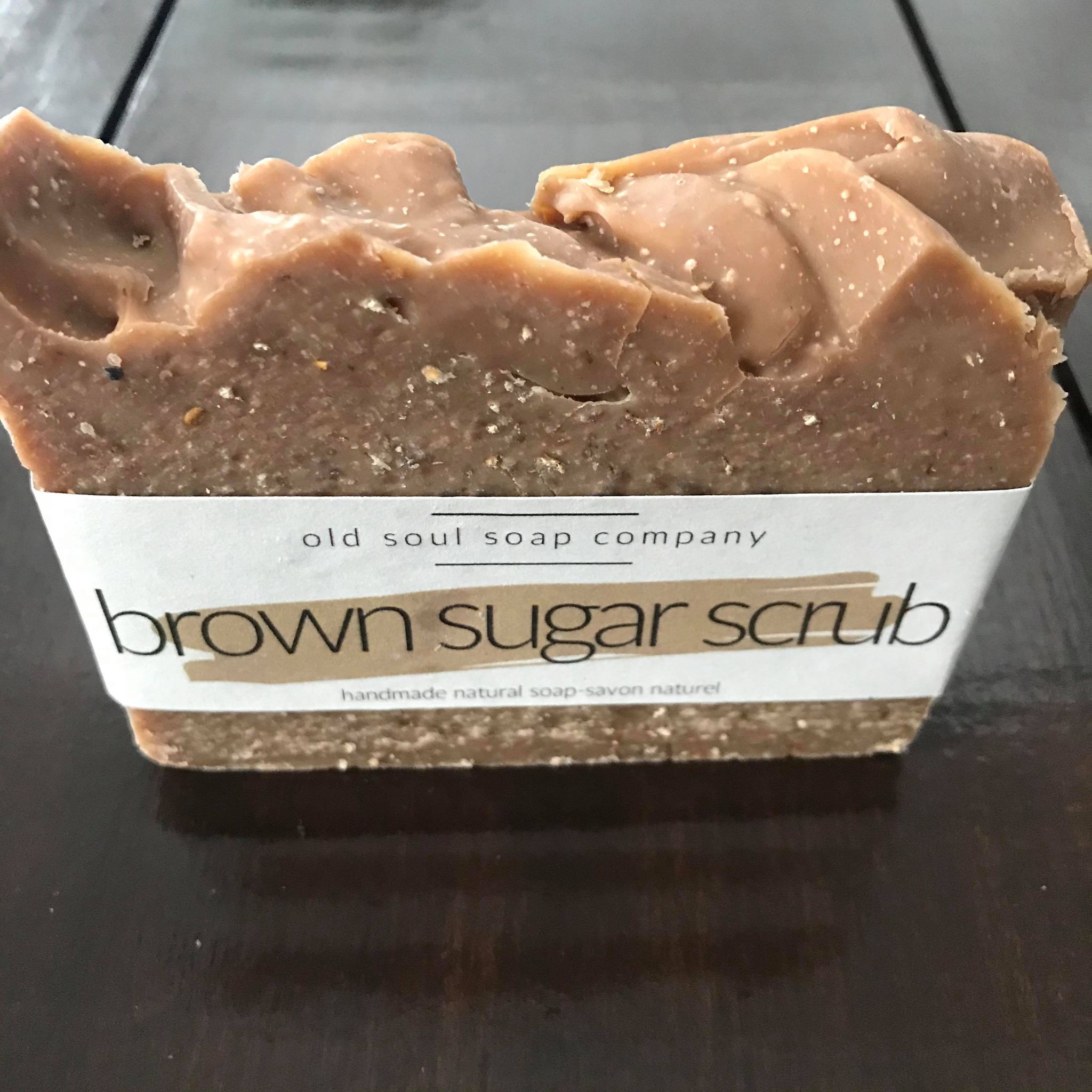 old soul soap company brown sugar scrub 100 g soap bar