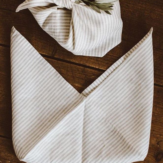striped linen goldrick natural living japanese bento bag