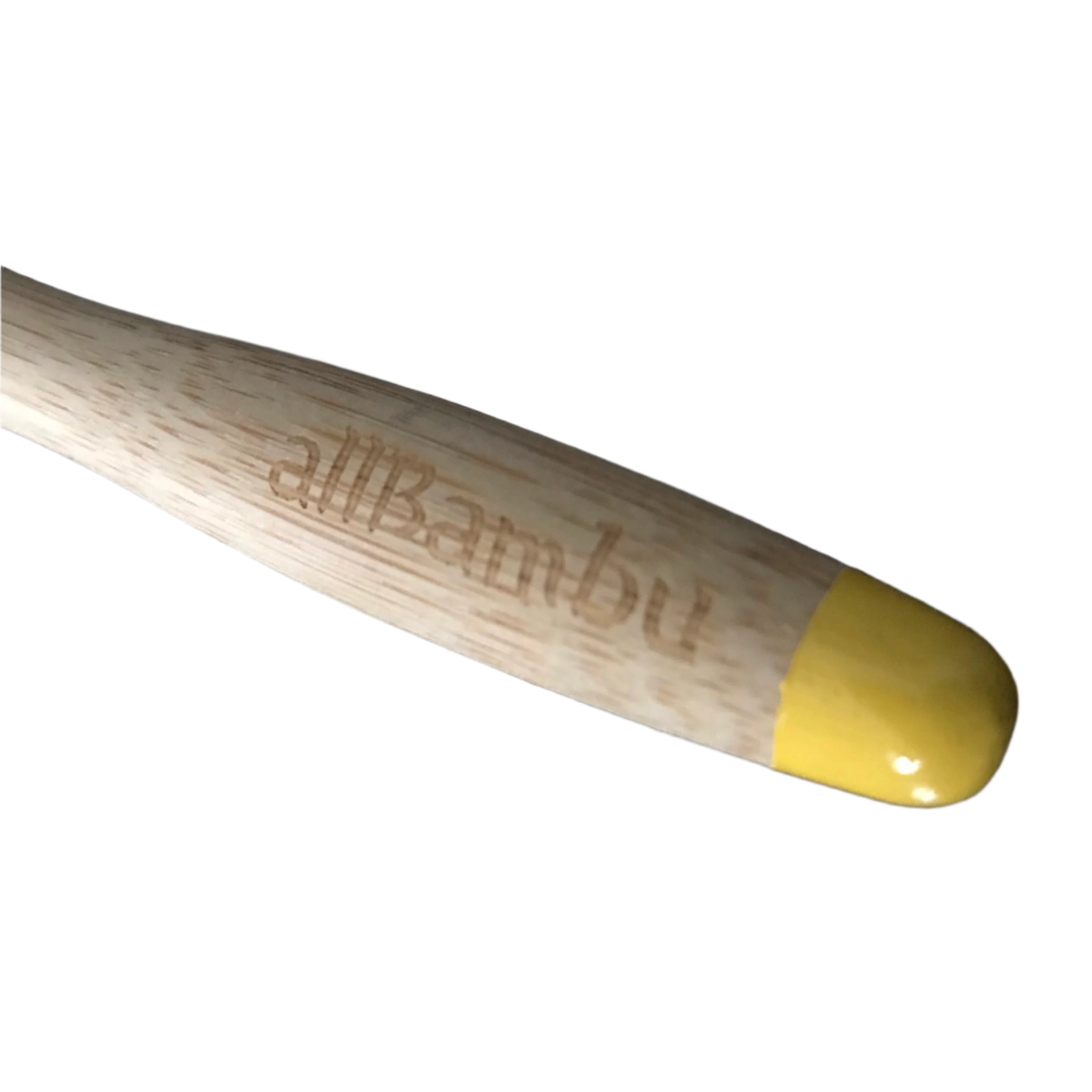kids bamboo toothbrush yellow tip