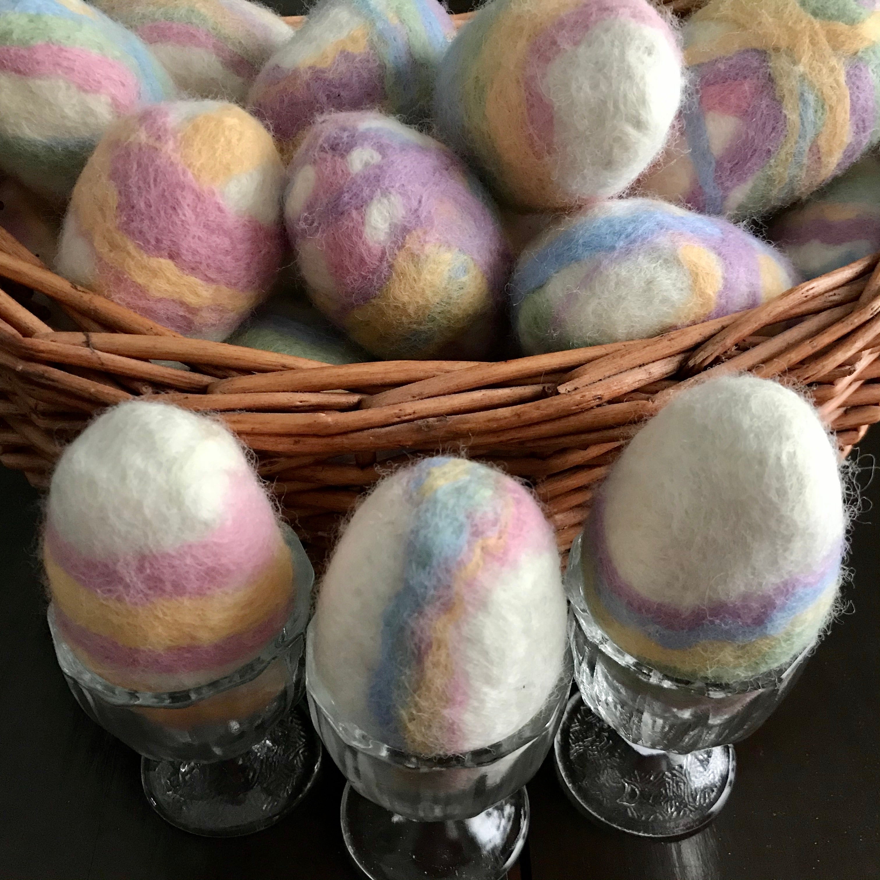 canadian made vegan Easter egg felted soap