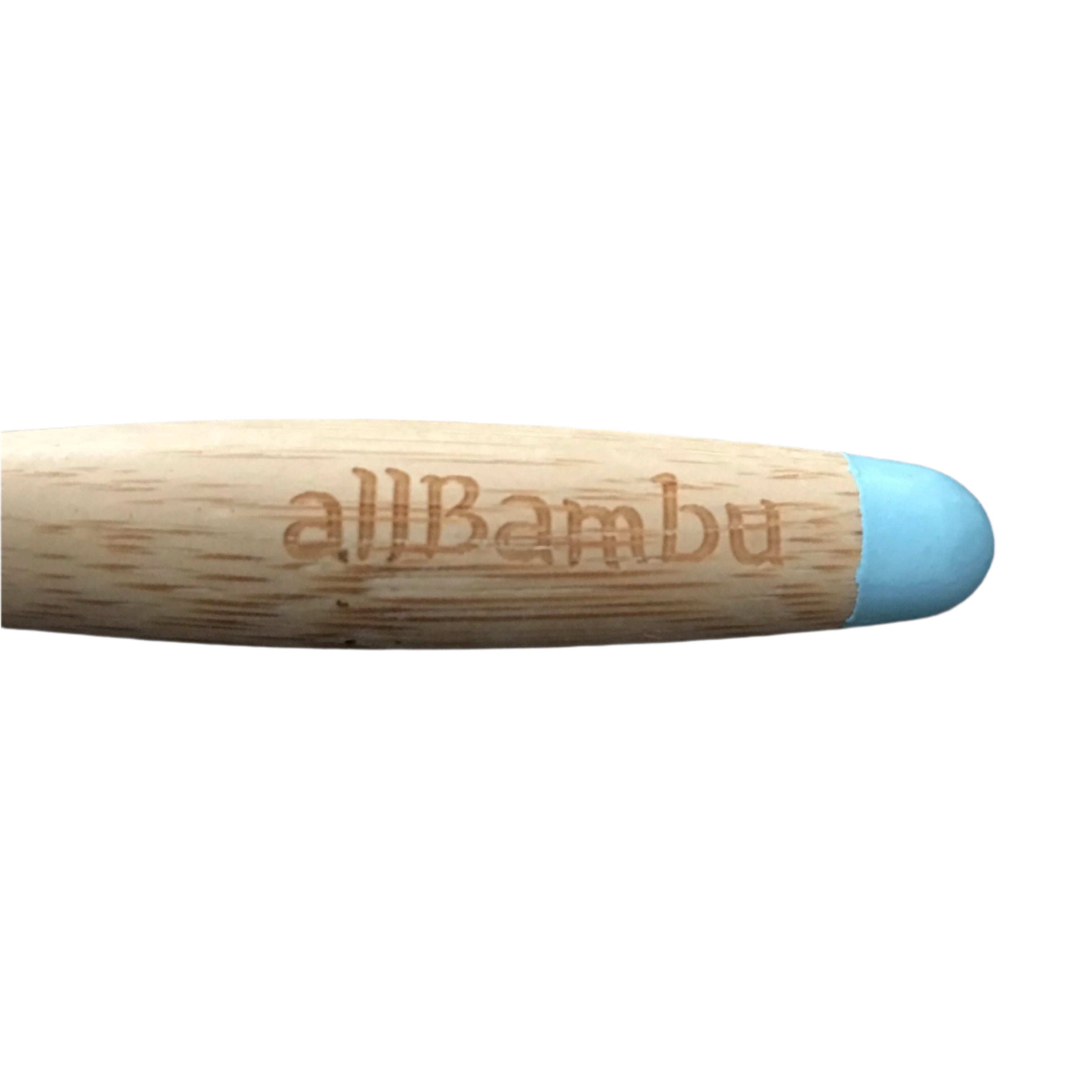 soft allbambu biodegradable bamboo toothbrush with charocoal bristles blue tip