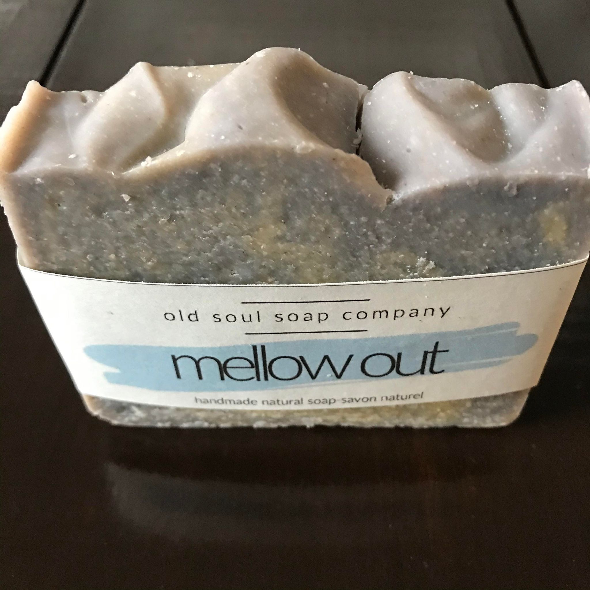 Mellow out natural lavender rosemary orange peppermint essential oil vegan soap made in Canada by the Old Soul Soap Company