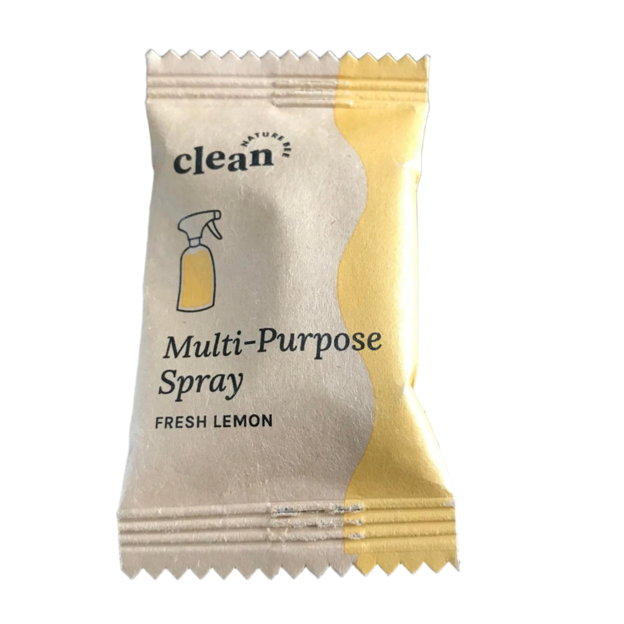 nature bee clean fresh lemon multi-purpose cleaning tablet in recyclable pouch