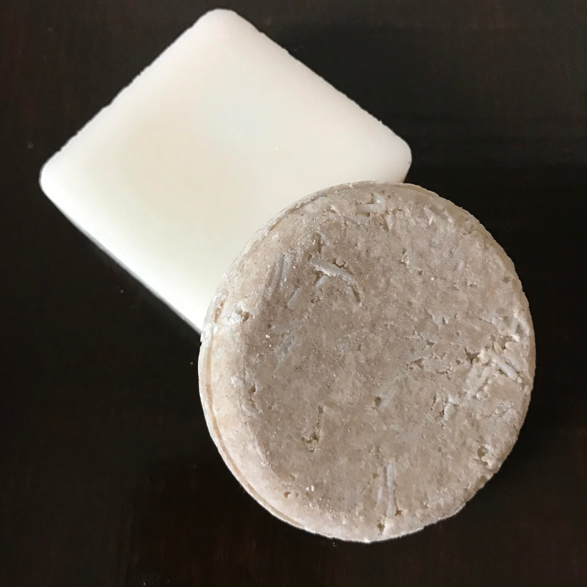Canadian made fragrance free vegan shampoo and conditioner bar set made in Canada by the Old Soul Soap Company