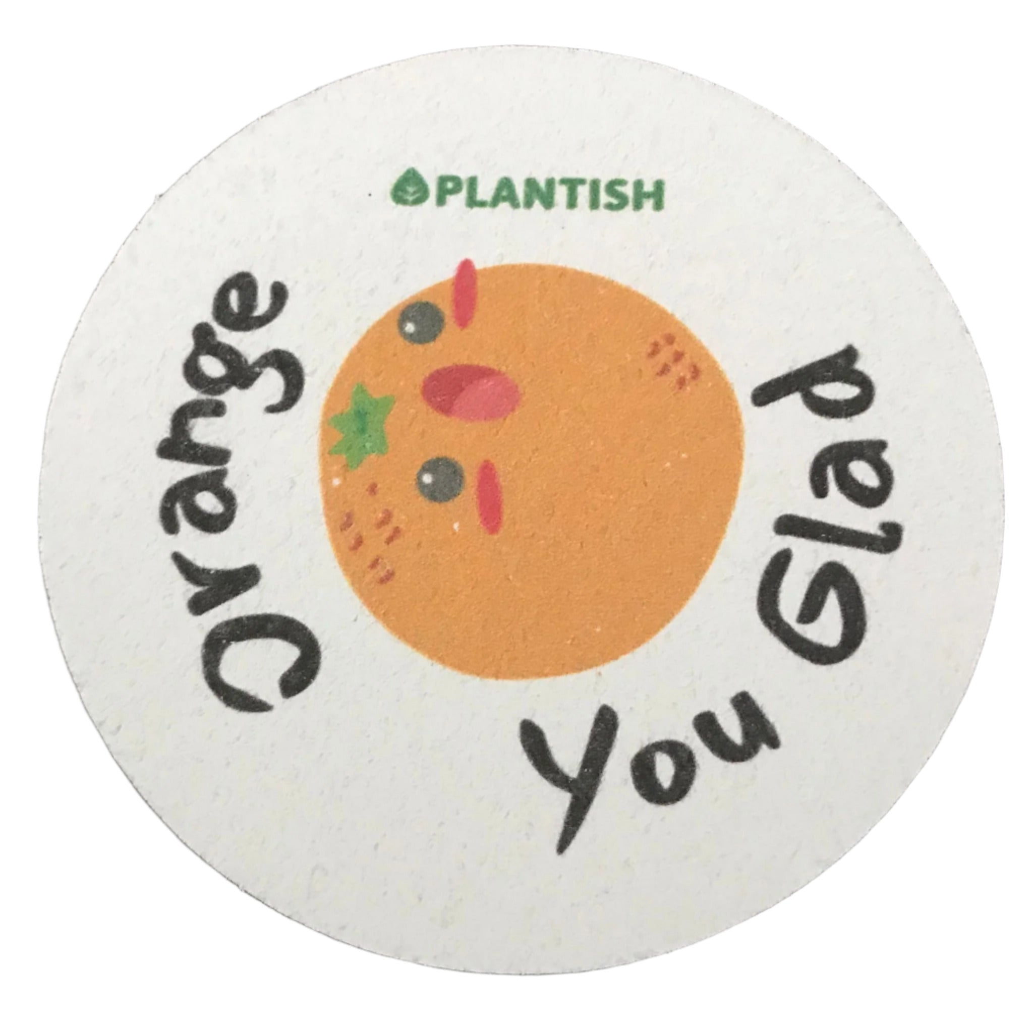 orange you glad pep talk pop up sponge by plantish