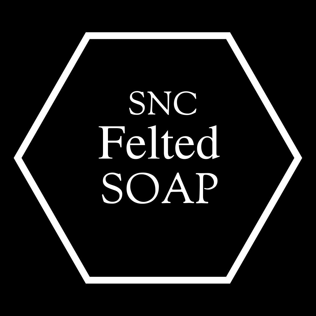 canadian made felted soap handmade with 100 percent wool
