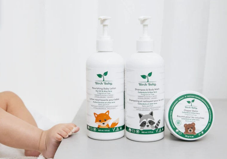 Birch Baby by Birch Babe is a collection of premium all natural skin, hair and body care products specifically designed for babies because healthy skin should start on day one.