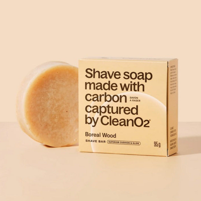  The Canadian made 95 g shave bar features a blend of pine, cedar and vetiver that mimics a warm walk through the boreal woods. The dense, persistent lather delivers a superior glide and the rich moisturizers provide for the best shave.