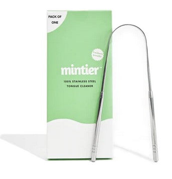 Level up your oral care routine with this Mintier Tongue Cleaner that removes bacteria, removes bad breath, increases sense of taste, improves gut and overall health