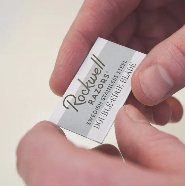 Stock up on Rockwell Double-Edge Razor Blades with either a 20 pack or 100-Pack.  Each Rockwell Razor blade lasts between 4 - 8 shaves, mainly depending on your facial hair thickness. Now that's true shaving value.