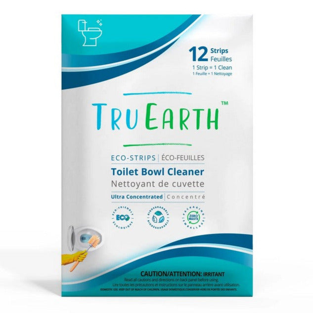 Tru Earth Canadian made septic-safe toilet bowl cleaner eco-strips are the newest weapon you have that cleans your toilet ring and helps to save the planet from plastic waste.