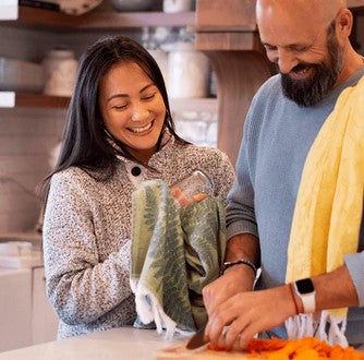 Turkish Cotton Hand Towel - Fern in Green