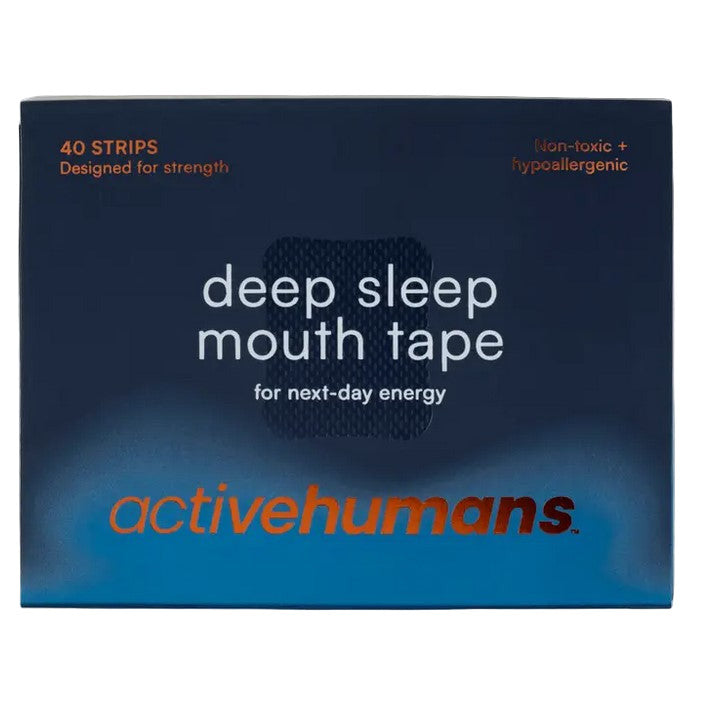 Active Humans Deep Sleep Mouth Tape 40 Pack – designed for strength, hypoallergenic and non-toxic sleep aid strips