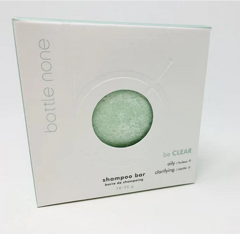 be clear bottle none shampoo bar for oily scalp made in canada