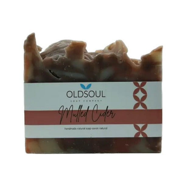Canadian-Made Mulled Cider Artisan Soap by Old Soul Soap Company – Vegan, Natural Fall Bar with Spicy-Sweet Cinnamon and Citrus Scent