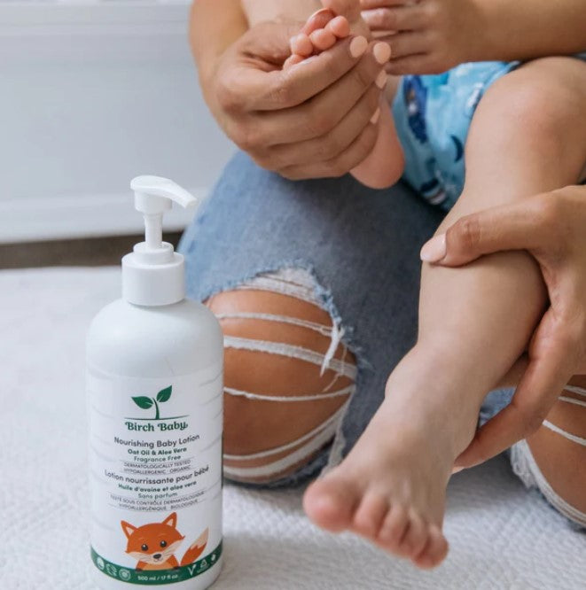 This Birch Baby lotion is 1safe, deeply nourishing, and designed to cater to your little one's delicate needs, ensuring their skin stays healthy and happy.