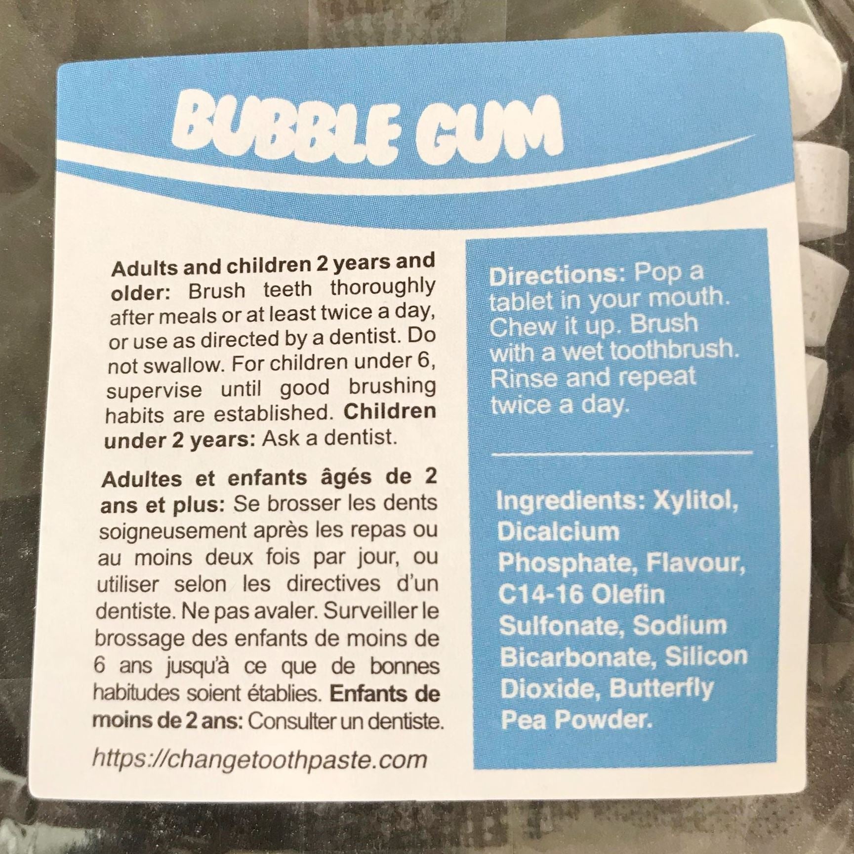 Change Toothpaste Tablets - Bubble Gum