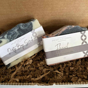 Dirty Boy Flannel Soap Gift Set