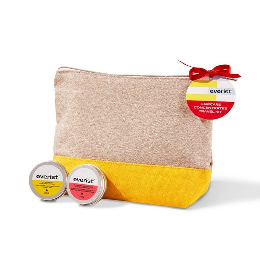 The Haircare Concentrates Travel Kit is the perfect gift for the beauty and wellness lover - someone always looking to try the latest, award-winning innovation to take their clean routine to the next level. This bond repairing duo offer deep hydration for all hair types, and come packed in a premium, natural jute travel pouch.