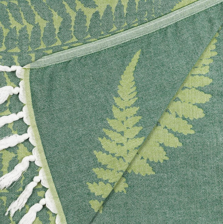 Turkish Cotton Body Towel - Fern in Green